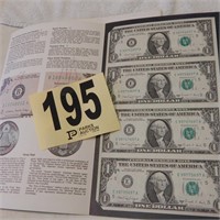 UNITED STATES DOLLAR BILLS UNCUT SHEET 1988-A