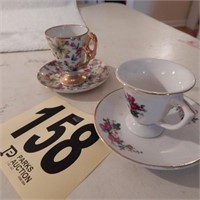 TWO CUP AND SAUCER SETS
