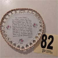 DECORATIVE LORD'S PRAYER PLATE 7 IN