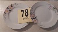 TWO NIPPON CHINA PLATES 8 IN