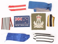MIXED MILITARY RIBBONS AND PATCHES