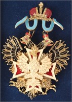 RUSSIAN BADGE OF THE ORDER OF WHITE EAGLE