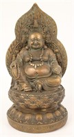 SEATED HAPPY BUDDHA STATUE