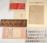 SIX ASSORTED HISTORICAL DOCUMENTS