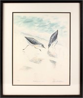 RICHARD E. WILLIAMS SIGNED PRINT SANDPIPERS IV