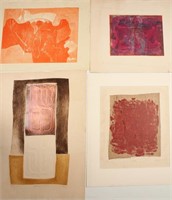 FOUR PIECE HAND-MADE LIMITED LITHOGRAPHY PRINTS