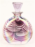 IRIDESCENT ART GLASS PERFUME BOTTLE