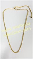 Milor Sterling Silver Gold Tone Adjustable Chain