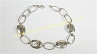 Sterling Silver Hope-Love-Belive-Peace Bracelet
