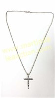 James Avery Sterling Crucifix & Sterling Chain