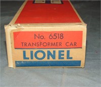 Unrun Boxed Lionel 6518 Transformer Car