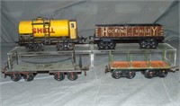 4 Bing O Ga Freight Cars