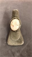 sterling cameo ring