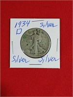 1934 Walker Half Dollar (Silver)