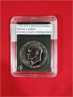 1976 Bicentennial Proof Cameo Eisenhower Dollar