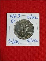 1963 Franklin Half Dollar (Silver)