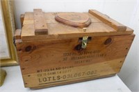 Wooden Chest w/ Rope Handles