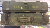 2 WOODEN MILITARY BOXES