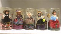 COLLECTION OF 5 FRENCH CELLULOID DOLLS
