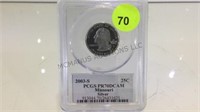 2003-S PCGS PR70DCAM MISSOURI SILVER