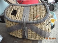 Vintage Fishing basket with strap