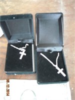 Pair of Cross necklaces-new