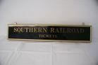 Southern Railroad Ticket Sign