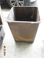 Metal School wastebasket