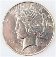 Coin 1927-D Peace Silver Dollar Brilliant Unc.