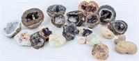 12 Natural Geode w/ Crystals & Quartz