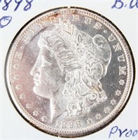 Coin 1898-O Morgan Silver Dollar Proof Like BU