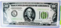 Coin 1934 $100 Federal Reserve Note Crisp Unc.