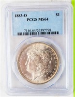 Coin 1883-O  Morgan Silver Dollar PCGS MS64