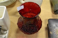 Ruby red vase