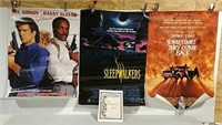 3 movie posters and correspondence