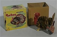 Wind-up turkey toy in original box
