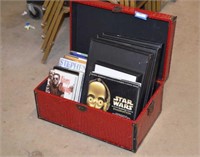 Small Trunk w/ Assortment of Books, Three Framed