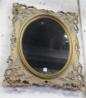 Oval gilt frame Victorian Mirror