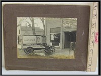 VERY NICE OLD CABINET CARD OF COMMERCIAL TRUCK