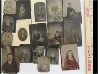 LOT OF OLD TIN TYPES