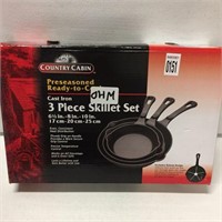 COUNTRY CABIN 3-PIECE SKILLET SET