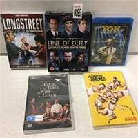 ASSORTED DVDS