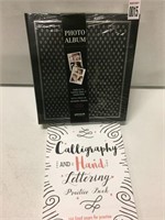 CALLIGRAPHY BOOK + PHOTO ALBUM