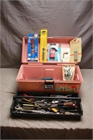 Pink Toolbox Full of Tools