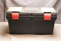 Large Plastic Toolbox with Tray