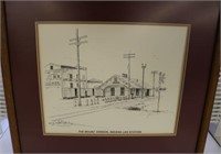 L&N Station Mt Vernon, IN, Signed Print, Joanna