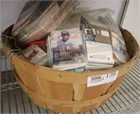 Basket of Sports Cards