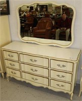 Dixie Furniture 9 Drawer Dresser with Mirror