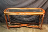 Glass Top Wooden Console/Sofa/Entry Table
