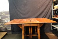 Dining Table with Fold Down Leaves